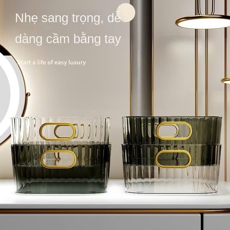 Khay Đựng Đồ Trong Suốt Kiểu Dáng Sang Trọng,  KHAY NHỰA ĐỂ BÀN ĐA NĂNG SIZE TO - MÃ: KHAYDUNGDO65