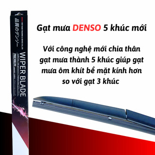 Gạt mưa ô tô Denso 5 khúc - Gạt mưa chính hãng chân cài đa năng phù hợp với mọi loại xe