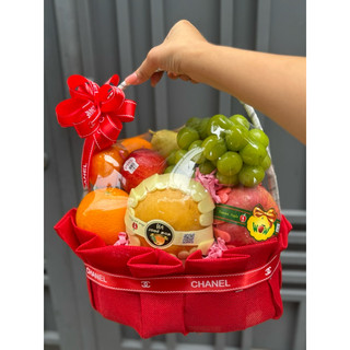 ( GiAO NHANH )  ( 20/10 ) Giỏ trái cây quà tặng - sinh Nhật - tân gia - khai trương - phúng điếu tặng kèm túi và in bảng