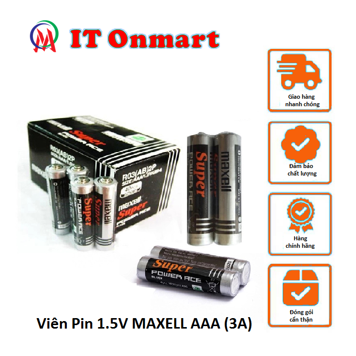 Pin 2a,3a Maxell AA, AAA Dùng cho các thiết bị gia đình như đồng hồ ...