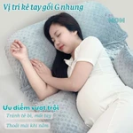 [Vòng tay yêu thương] Combo Đai Nâng Đỡ Bụng Bầu EasyMom Plus Và Gối Bầu Chữ G Chính Hãng EasyMom Giúp Mẹ Ngủ Ngon — ảnh 5