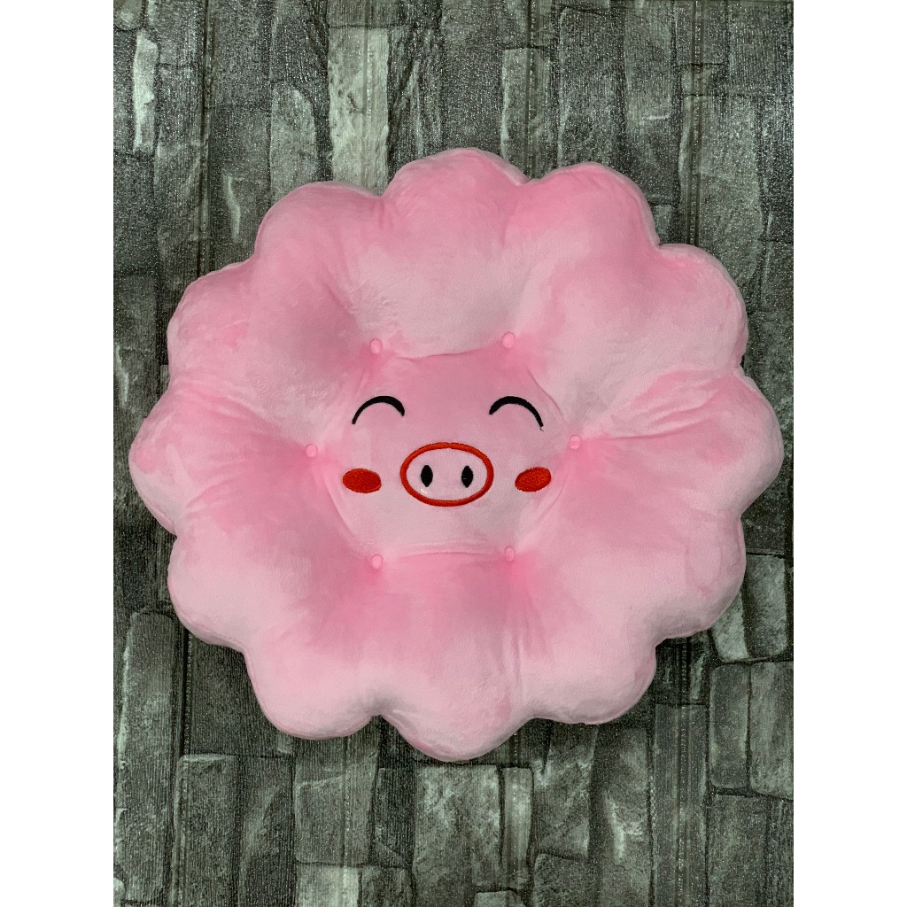 Đệm Ngồi Bệt Hình Mặt Cười - Đệm Ngồi Bàn Trà Chất Nỉ Nhung Size Đường Kính 40cm - Nhà Shy Home Decor