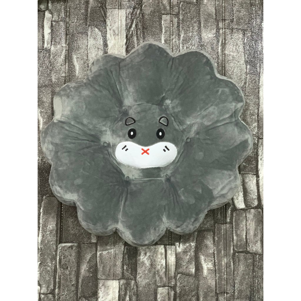 Đệm Ngồi Bệt Hình Mặt Cười - Đệm Ngồi Bàn Trà Chất Nỉ Nhung Size Đường Kính 40cm - Nhà Shy Home Decor