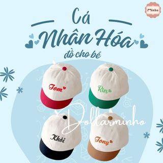 Mũ Lưỡi Trai Thêu Tên Cho Em Bé - Phong Cách và An Toàn