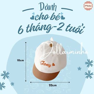 Mũ Lưỡi Trai Thêu Tên Cho Em Bé - Phong Cách và An Toàn