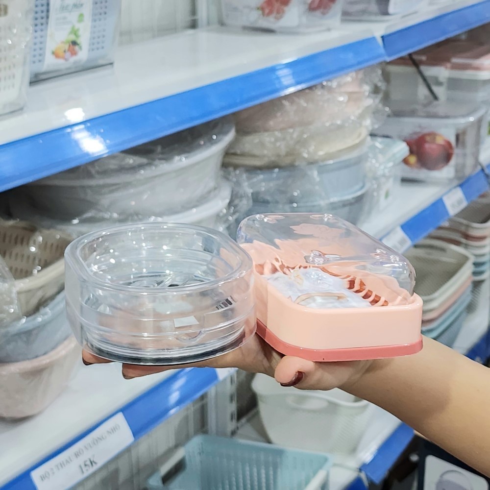 Khay đựng xà phòng trong suốt Chính Hãng VIỆT NHẬT (Mã 5601)