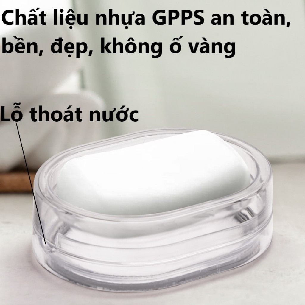 Khay đựng xà phòng trong suốt Chính Hãng VIỆT NHẬT (Mã 5601)