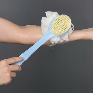 BÀN CHẢI KÌ LƯNG, Bàn Chải Cọ Lưng Nhật Bản Cán Dài, Cây Cọ Lưng Bông Mài Mại Tẩy Da Chết Không Tổn Thương Da - BANCHAI3