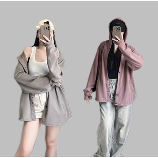 Áo Khoác SU GÂN LẠNH DÀY Mát Unisex, Couple [6 Túi] Nữ Women Top Jacket