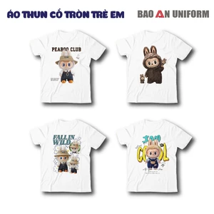 Áo Thun Unisex Cho Bé In Hình Gấu Baby Dễ Thương Vải Bamboo Thoáng Mát Mặc Đi Học,Đi Chơi,Du Lịch