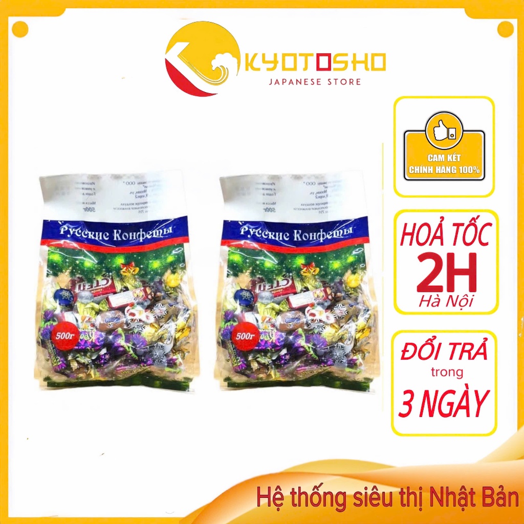 Kẹo socola Nga mix 8 vị gói 450g | Shopee Việt Nam