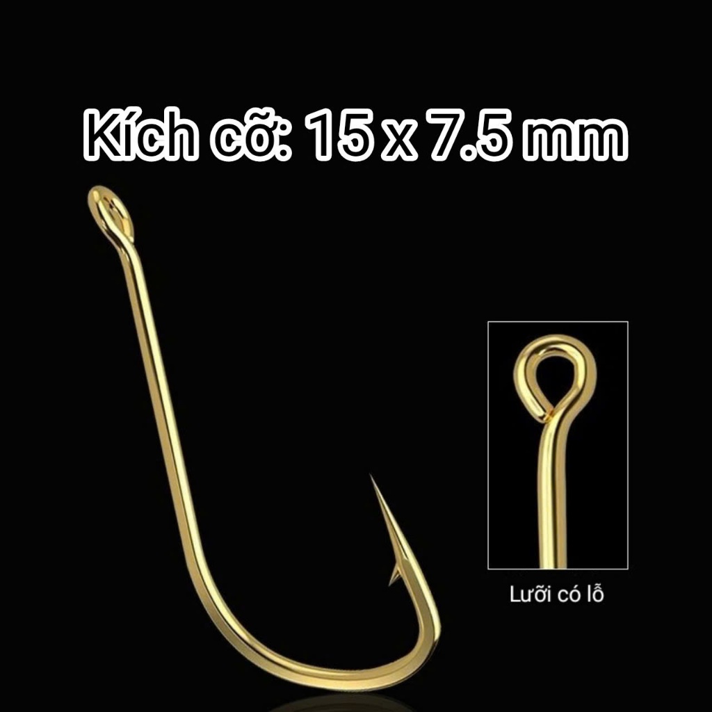 Lưỡi câu cá  carbon Mạ vàng chuyên dụng, nhẹ và cứng - Thắng Fishing