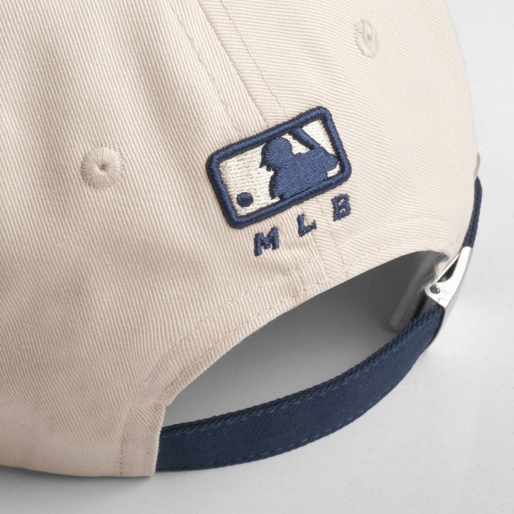 Mũ Nón lưỡi trai Meowist chất liệu vải Kaki Cream Navy Logo LA , nón lưỡi trai Thời trang, Thể thao