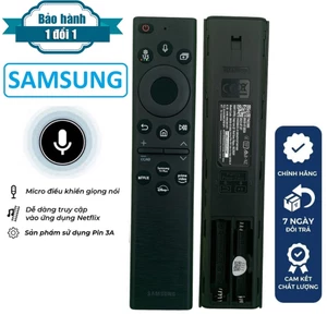 Điều khiển tivi samsung giọng nói chính hãng, remote tv samsung thông minh loại thẳng