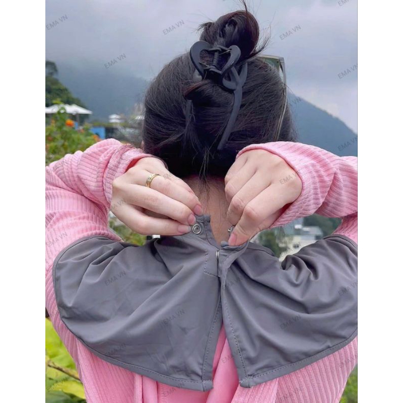 (Kèm Khăn) Khẩu Trang Chống Nắng,Chống Tia UV Kèm Khăn Che Cổ,Vai,Gáy EMA VN
