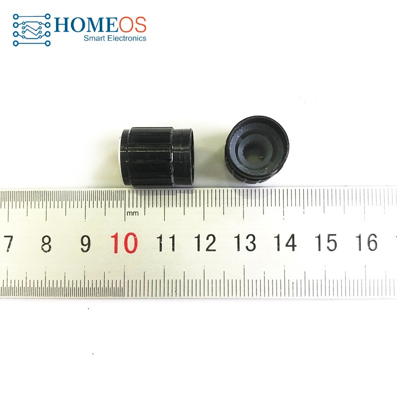 [ combo 10] Núm chiết áp nhôm 13x17mm (màu đen)