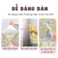 Decal dán kính cửa sổ 3D chống nắng họa tiết dễ thương không dùng keo, Giấy dán kính chống nhìn trộm, chống nước TORO