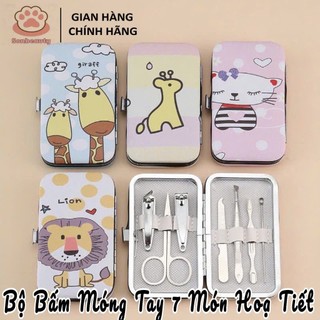 [ HÀNG MỚI VỀ ] Bộ Bấm Móng Tay 7 Món Họa Tiết Hoạt Hình