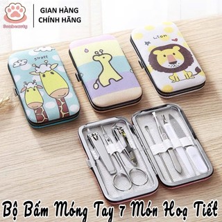 [ HÀNG MỚI VỀ ] Bộ Bấm Móng Tay 7 Món Họa Tiết Hoạt Hình