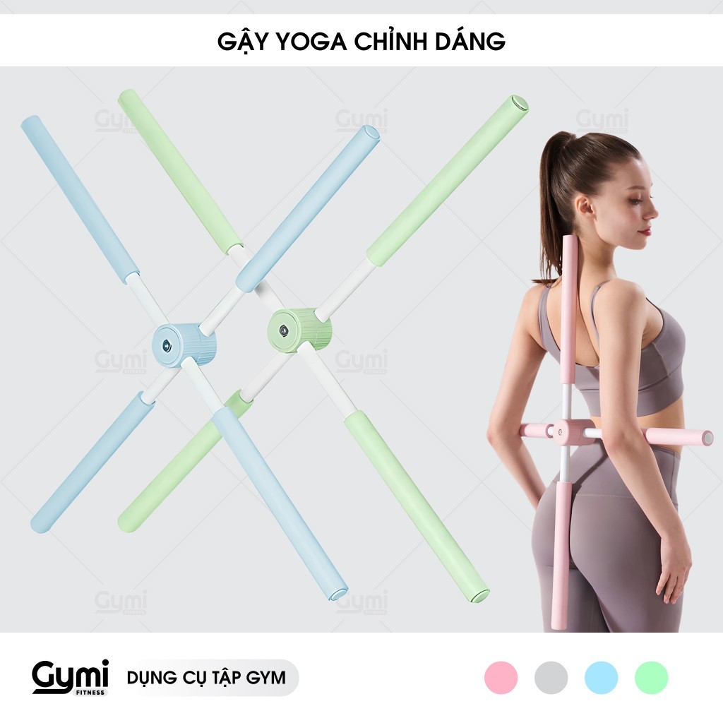 Gậy tập thẳng lưng, thanh gậy tập yoga chống gù lưng, mở vai hình chữ thập - GayThangLung