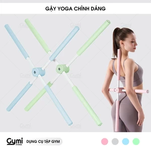Gậy tập thẳng lưng, thanh gậy tập yoga chống gù lưng, mở vai hình chữ thập - GayThangLung