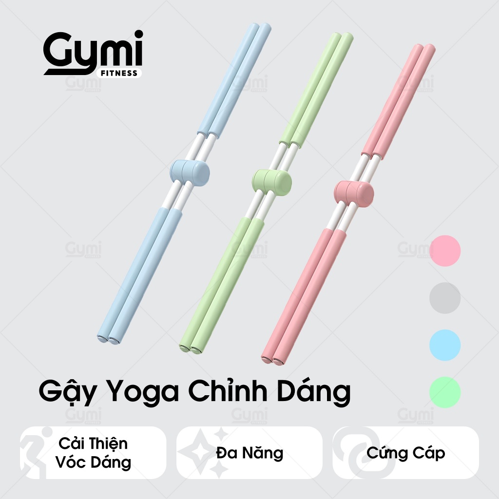 Gậy tập thẳng lưng, thanh gậy tập yoga chống gù lưng, mở vai hình chữ thập - GayThangLung