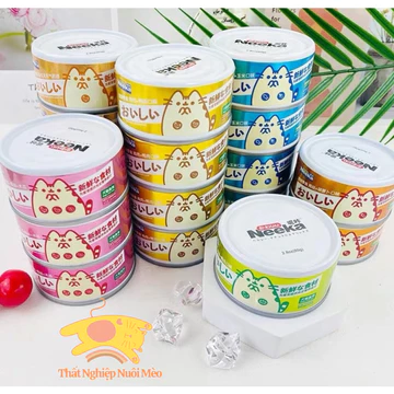 (Hoả Tốc) Combo 10-50 lon pate lon cho mèo, pate neeka cho chó mèo, pate lon cho thú cưng vị ngẫu nhiên (85gr)