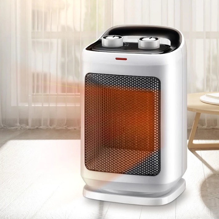 Máy sưởi Gốm Ceramic công suất 1500W, Quạt sưởi trong phòng làm ấm nhanh, Sưởi Gốm tự ngắt