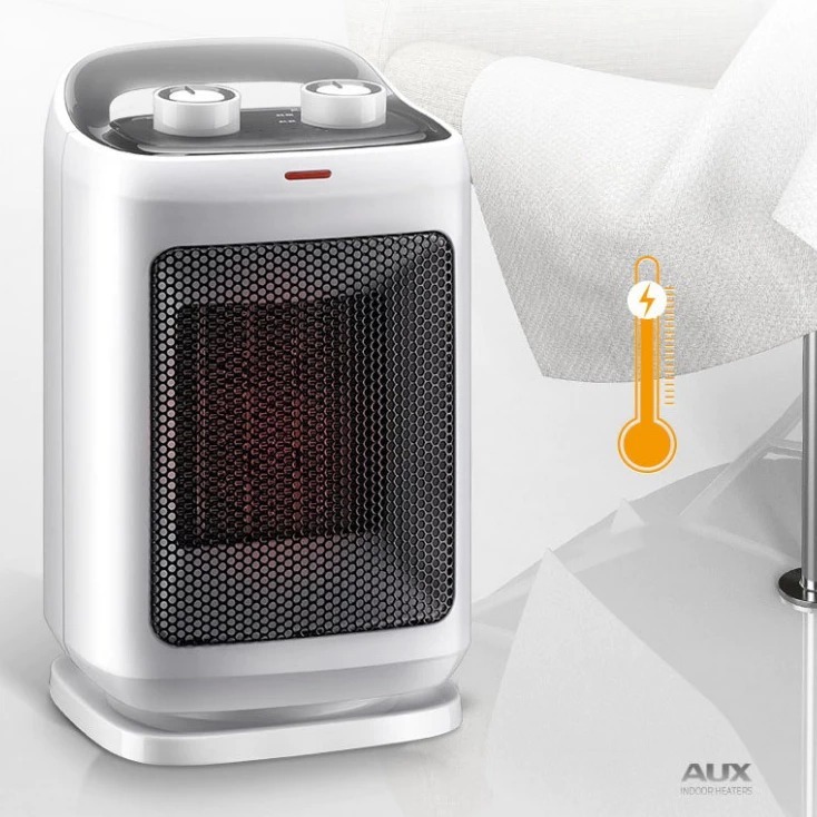 Máy sưởi Gốm Ceramic công suất 1500W, Quạt sưởi trong phòng làm ấm nhanh, Sưởi Gốm tự ngắt