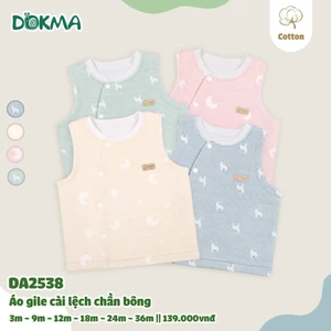 Áo Gile Nỉ Cho Bé Dokma DA1931 DA2535 DA1860 DA2471