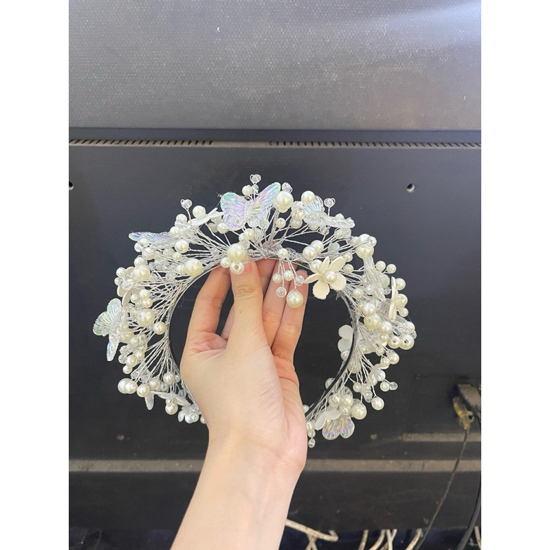 BỜM CÀI TÓC CÔ DÂY HOA HANDMADE