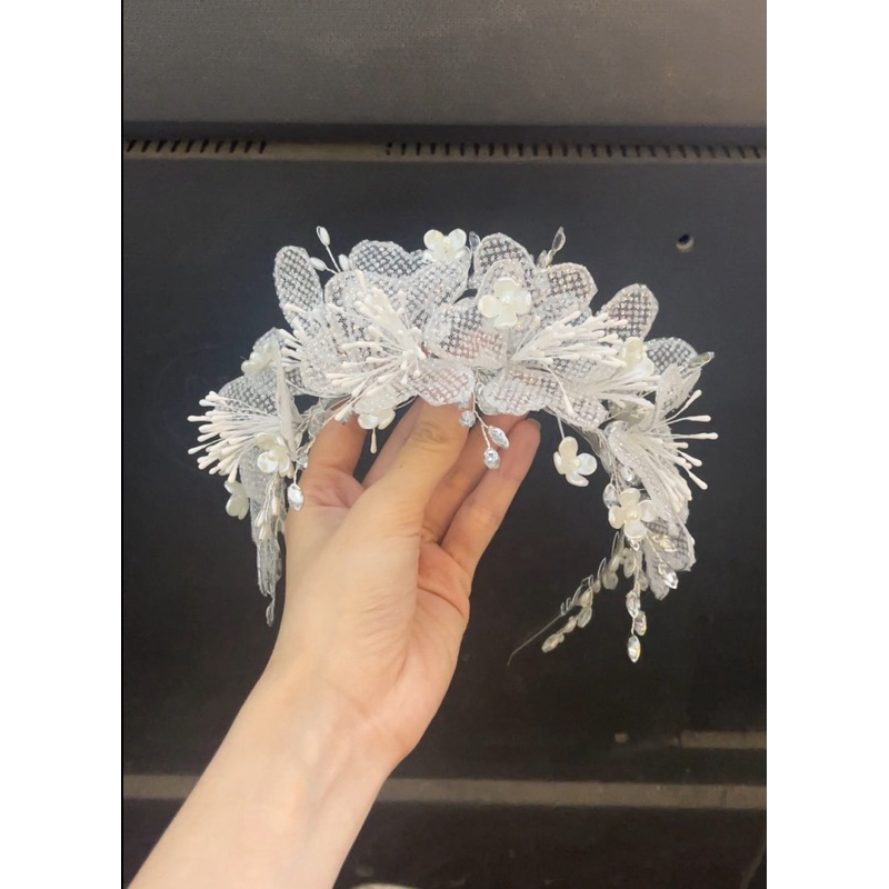 BỜM CÀI TÓC CÔ DÂY HOA HANDMADE