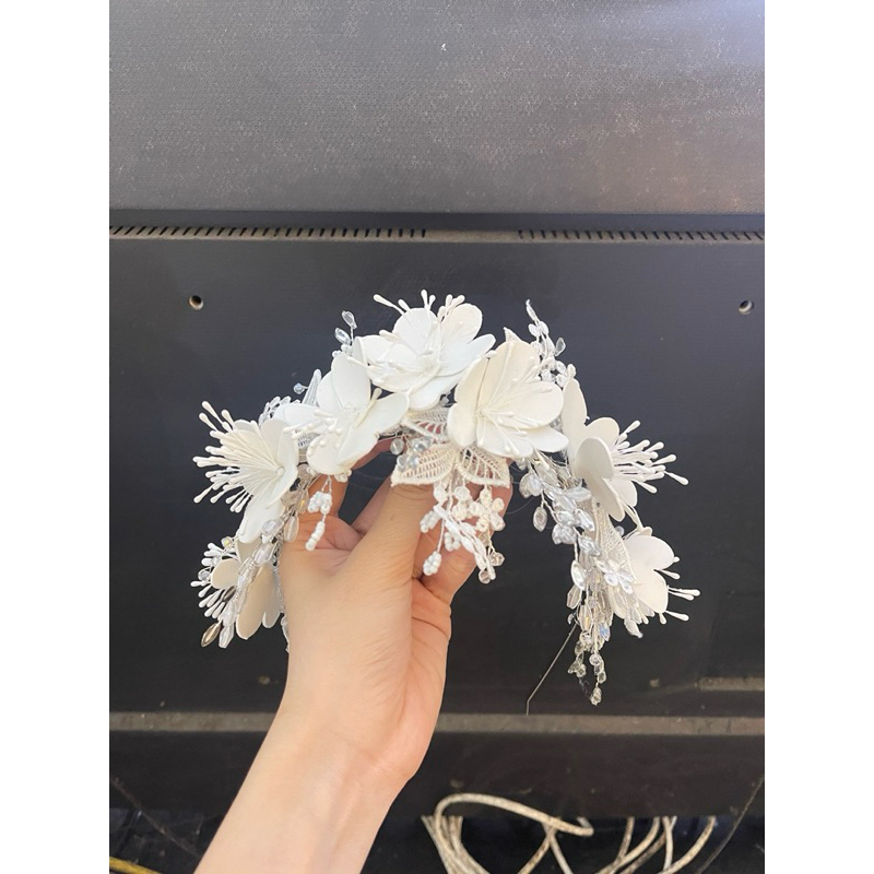 BỜM CÀI TÓC CÔ DÂY HOA HANDMADE