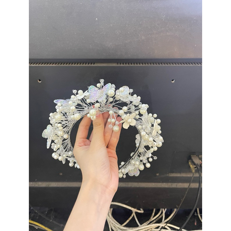 BỜM CÀI TÓC CÔ DÂY HOA HANDMADE