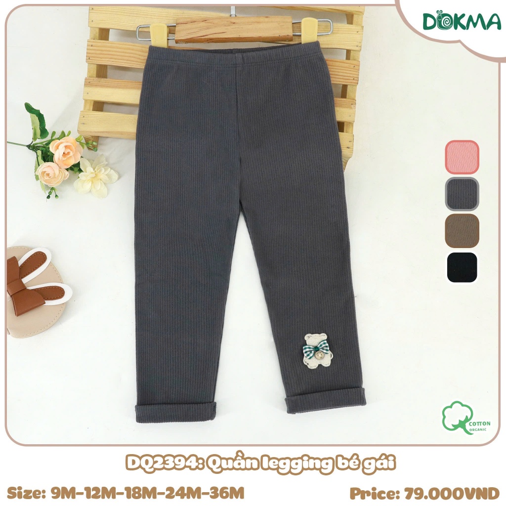(8-13kg, 6-36M) Quần Legging Len Mỏng Dokma Hoạ Tiết Siêu Xinh Dành Cho Bé Gái DQ1884 DQ2394 DQ2398