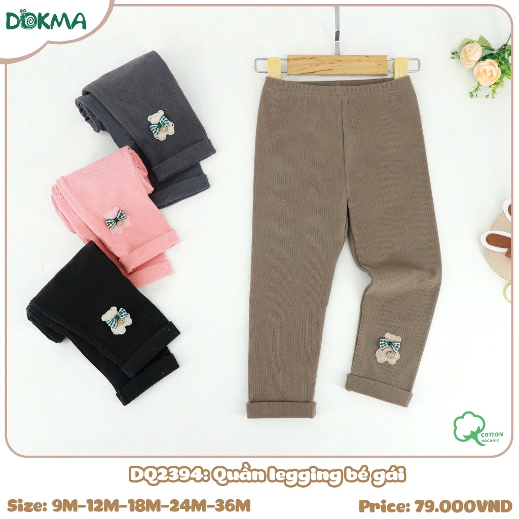 (8-13kg, 6-36M) Quần Legging Len Mỏng Dokma Hoạ Tiết Siêu Xinh Dành Cho Bé Gái DQ1884 DQ2394 DQ2398