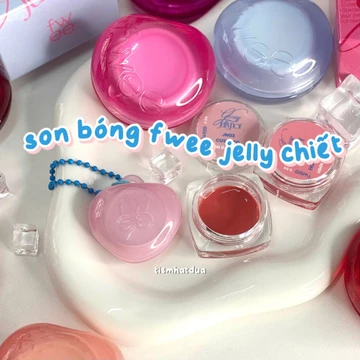 [SON CHIẾT - ĐỌC MÔ TẢ VÀ HÌNH ẢNH] [Keyring Màu Ngẫu Nhiên] Son FWEE Lip & Cheek Glowy Jelly Pot