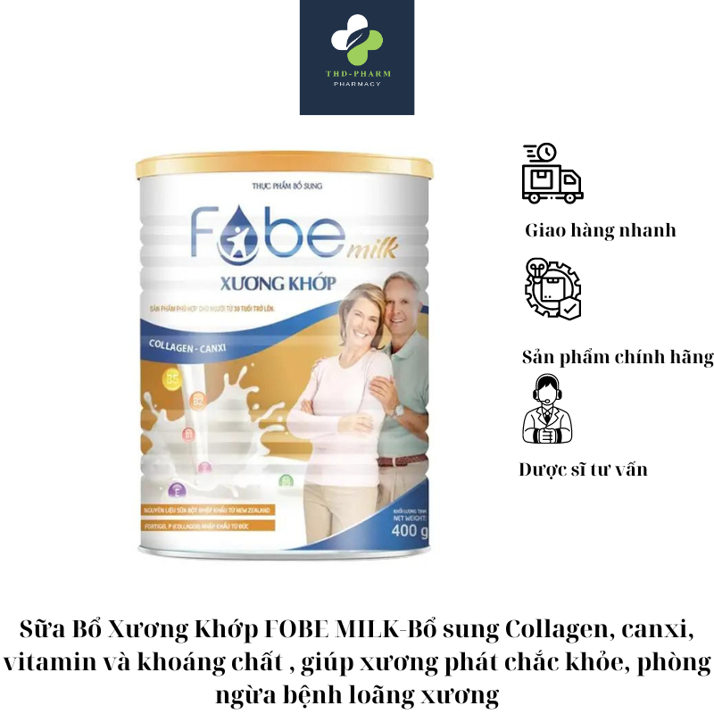 Sữa Bổ Xương Khớp FOBE MILK- Giúp xương phát chắc khỏe, hỗ trợ ngừa ...