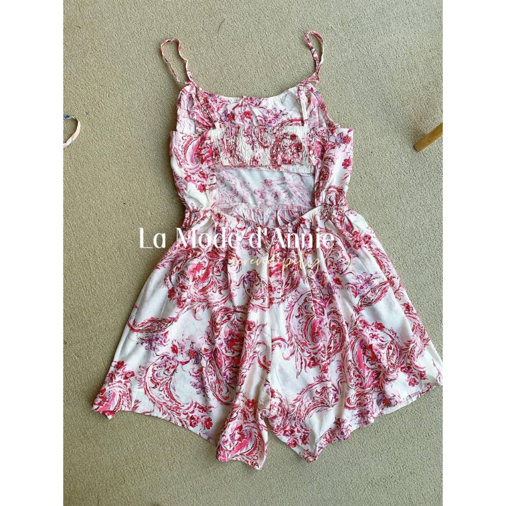 Jumpsuit hoa 2 dây dễ thương, nữ tính, năng động C.I.S.O.N.O_j1214