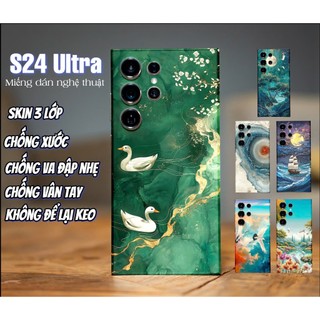 Miếng dán skin mặt lưng cho điện thoại S24 Ultra S23 Ultra S22 Ultra Fold 3 Fold 5 Flip 5 Flip3 Fold 4 S21 Ultra