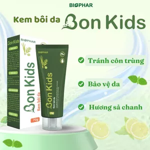 Kem Bôi Da Cho Bé BON KIDS Bảo Vệ Da, Ngăn Côn Trùng, Dưỡng Ẩm, Hương Thơm Mát