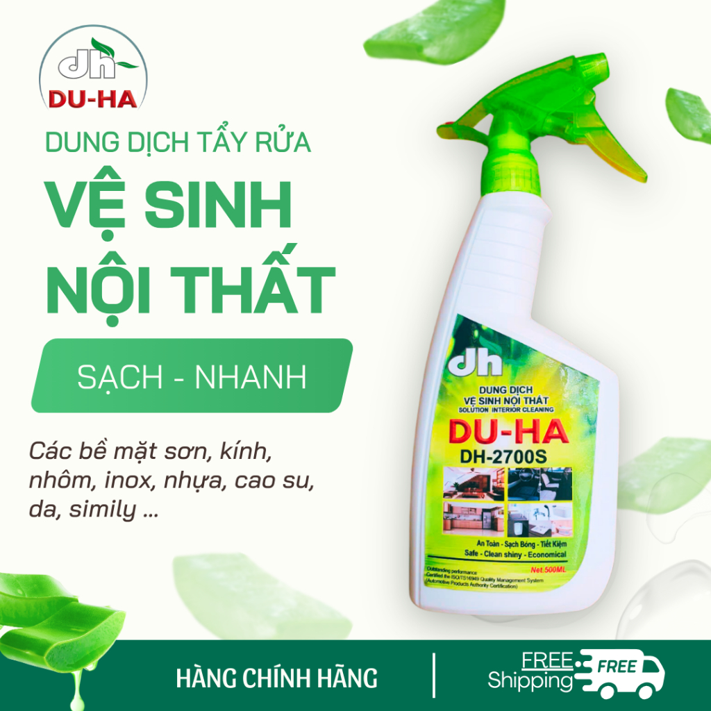 [CHÍNH HÃNG] Chai Xịt Tẩy Rửa Vệ Sinh Nội Thất Đa Năng DUHA DH2700S