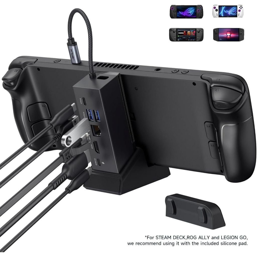 JSAUXRGBドッキングステーションSteamDeck(OLED)/ROGAlly/LegionGo対応