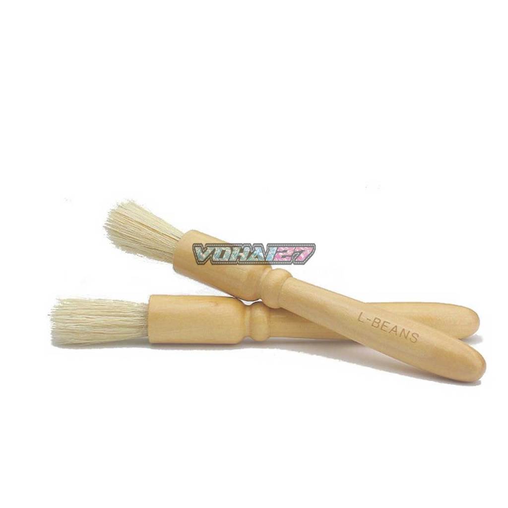 Cọ vệ sinh máy xay, máy pha cà phê tay cầm gỗ - Chổi vệ sinh máy cà phê