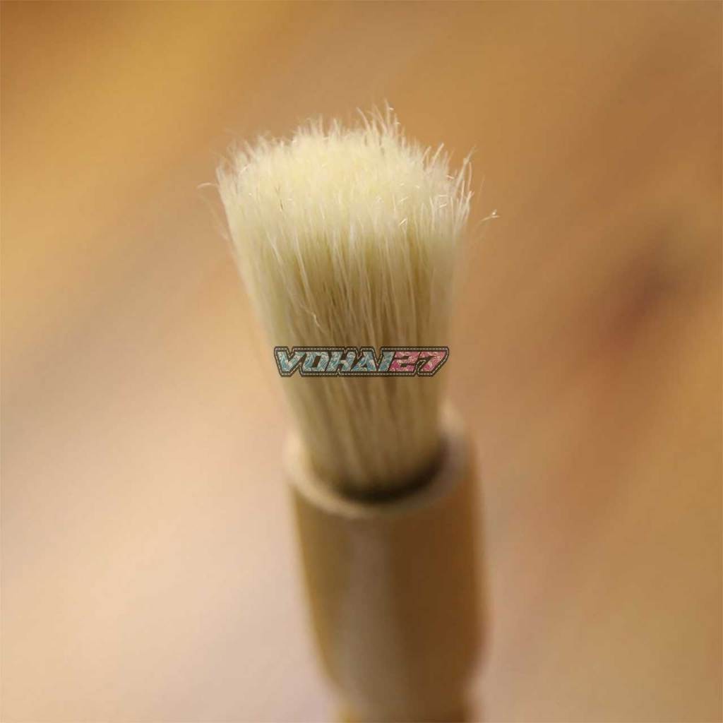 Cọ vệ sinh máy xay, máy pha cà phê tay cầm gỗ - Chổi vệ sinh máy cà phê
