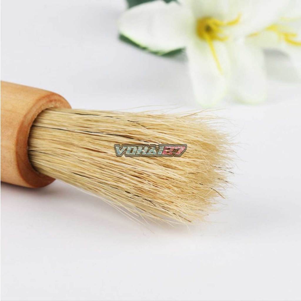 Cọ vệ sinh máy xay, máy pha cà phê tay cầm gỗ - Chổi vệ sinh máy cà phê