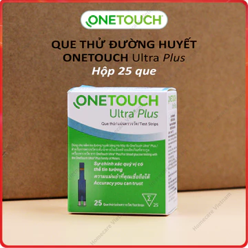 Que thử đường huyết OneTouch Ultra Plus Flex ⚡ Sản xuất tại Anh, hộp 25 que thử