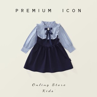 𝐀𝐩𝐫𝐢𝐥 𝐛𝐞́𝐛𝐞́ - Premium icon Váy cao cấp phong cách nữ sinh cho bé gái thanh lịch xuân thu