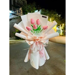 Bó Hoa Tulip 1 bông, 3 bông, 5 bông Tặng Người Thương Dịp 14/2, 20/10, sinh nhật, Valentine (Maya Flower)