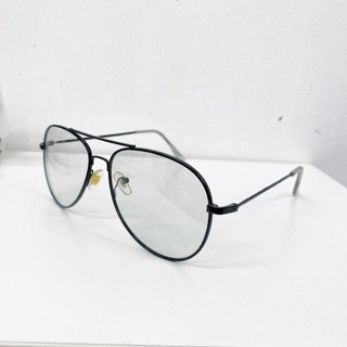 Kính Đổi Màu Sẵn 0 Độ - Gọng Kim Loại Mắt Phi Cồng Phong Cách Hàn Quốc Chống Bụi Chống Nắng